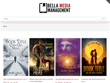 Tablet Screenshot of bellamediamanagement.com